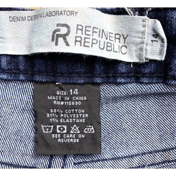 Refinery Republic Girls Youth 14 Jeans Moto Stretch 3409 GUC - Picture 5 of 5